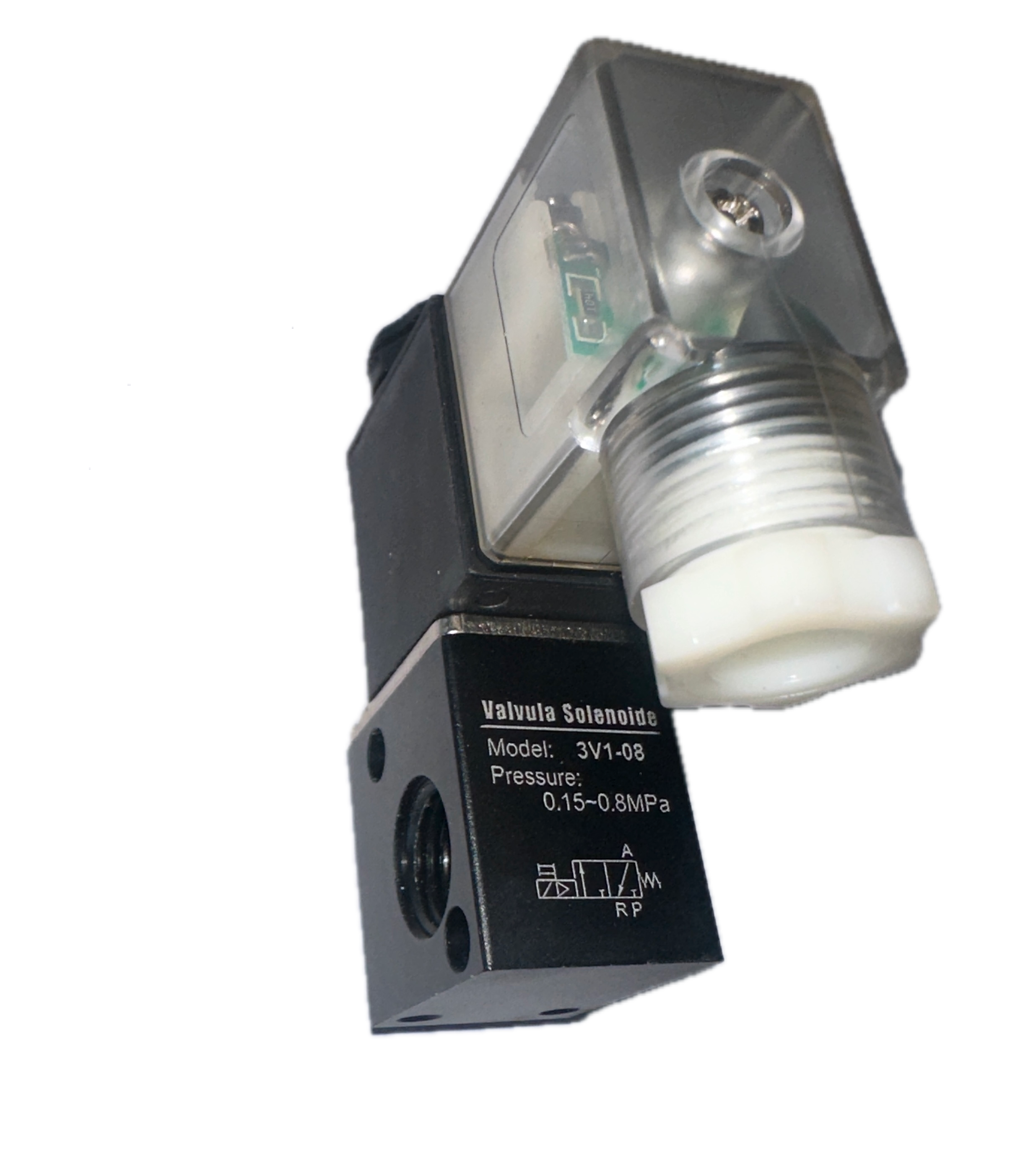 Micro Electroválvula Solenoide de 3 Vías (1/4")