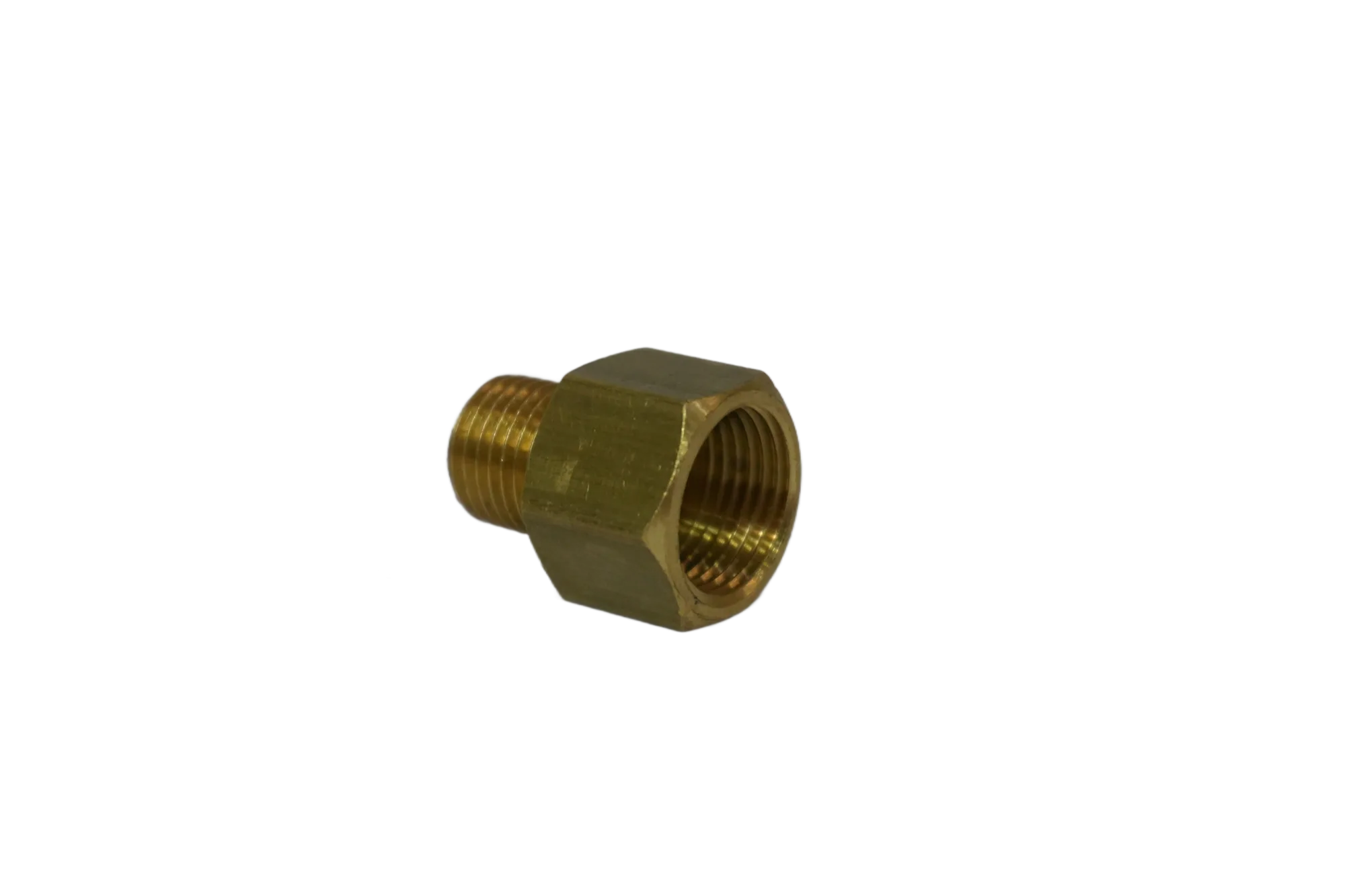 Conector Adaptador Reducción (Rosca Hembra Milimétrica x Macho Gas/BSP)